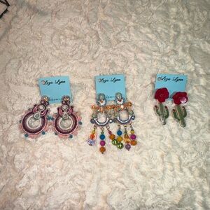 Colorful Statement Earrings Set (287)